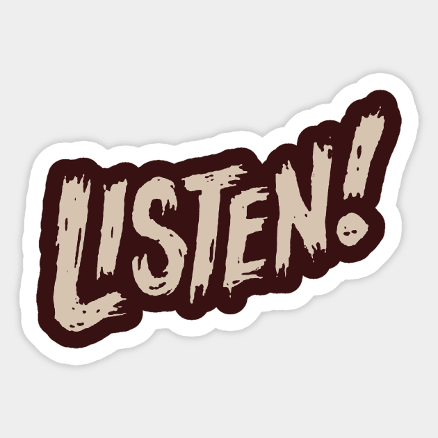 Listen Sticker by TBQ